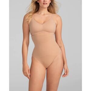NWT HoneyLove SuperPower Thong Shape Wear Sand Beige L